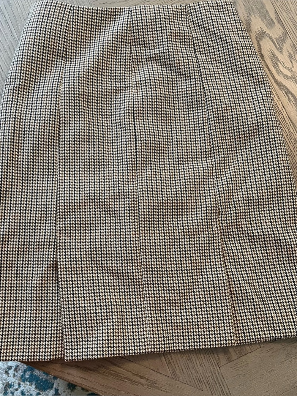 Piazza Sempione Knee-Length Wool Pencil Skirt Houndstooth Size 4 - Picture 13 of 13